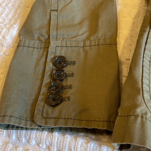 J. Crew Green Cropped Utility Jacket - Picture 6 of 7